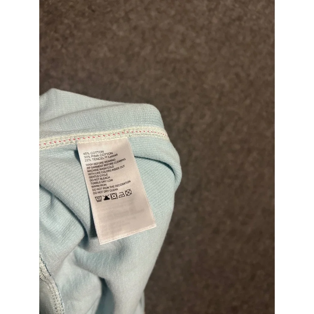 Tommy bahama Tobago bay half zip pullover sweater mens light blue XL